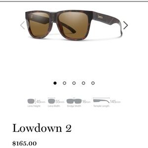 Smith brand Lowdown 2 sunglasses in vintage tortoise